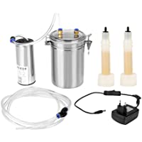 Zerodis 2L Ordeñadora de Vacas Oveja de Ganado de Acero Inoxidable portátil- Ordeñadora de Cabra de Oveja al vacío para…